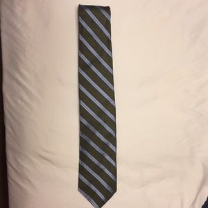 Nautica tie green with stripes